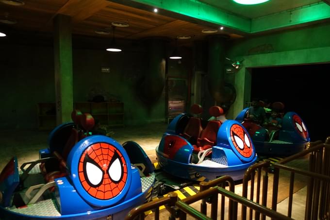 Spider man rides at IMG Dubai 