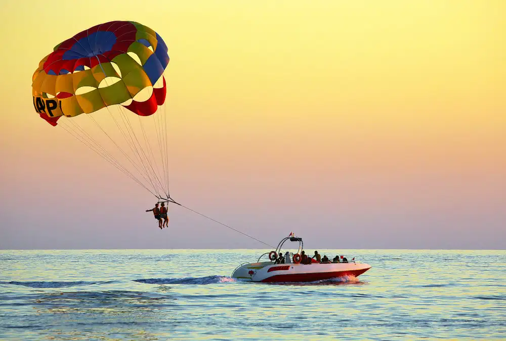 Parasailing in Baga Beach, Goa