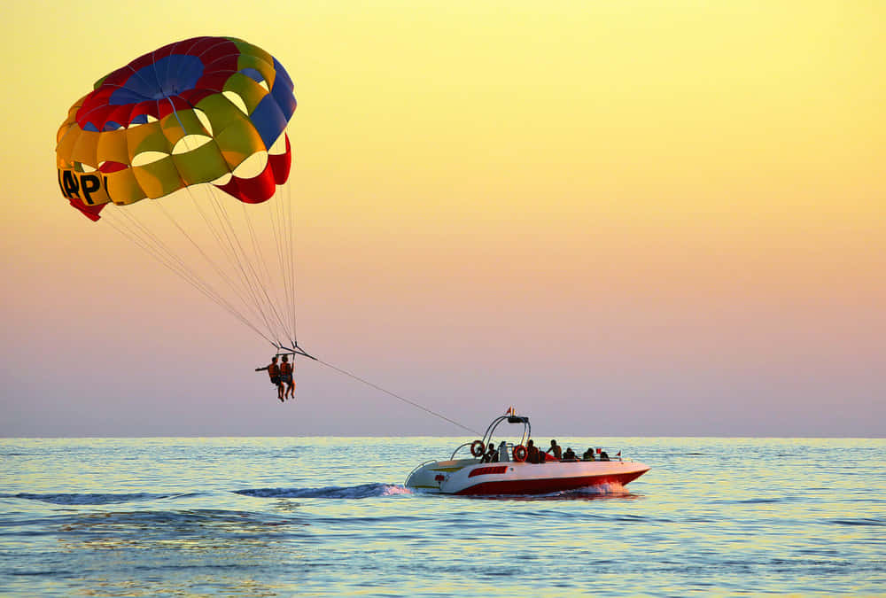 Parasailing in Baga Beach, Goa