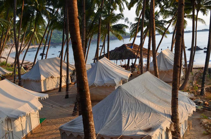 Beach Side Camping in Goa
