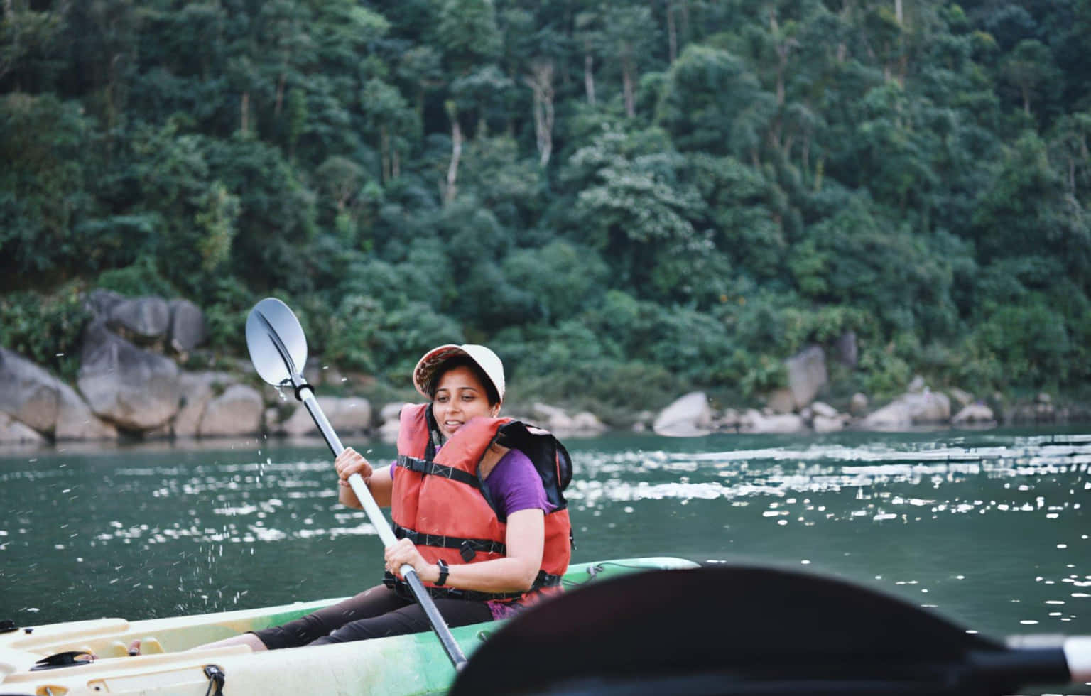 Kayaking in Umkhakoi Lake, Meghalaya