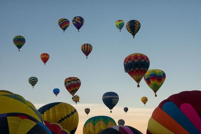 Albuquerque Hot Air Balloon Ride at Sunrise