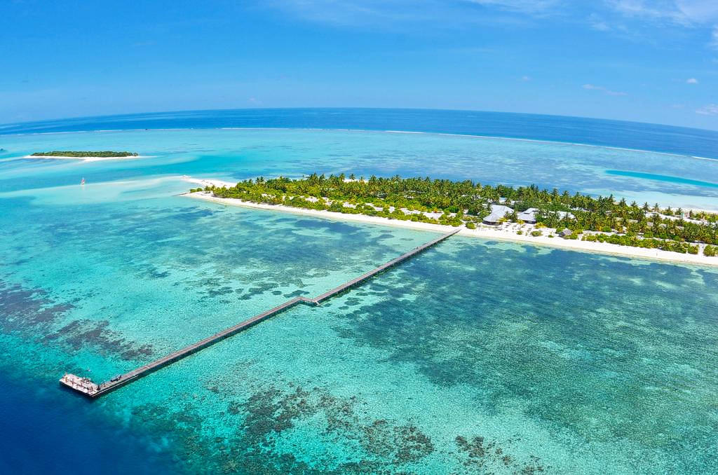 Aerial View of Fun Island Resort 