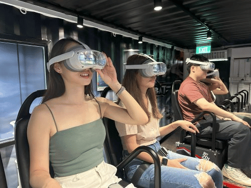 Hop on the DinoVenture VR Ride