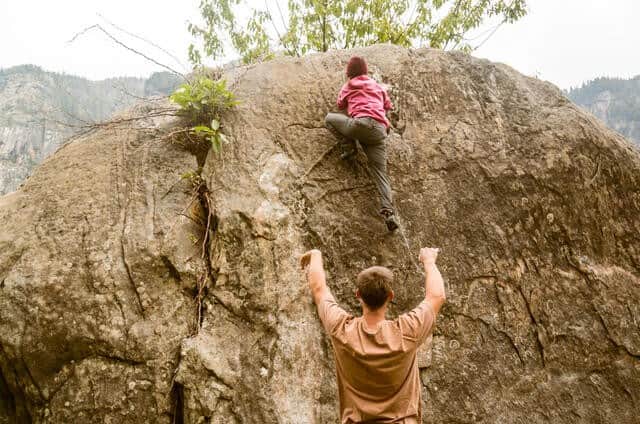 Indulge in rock climbing