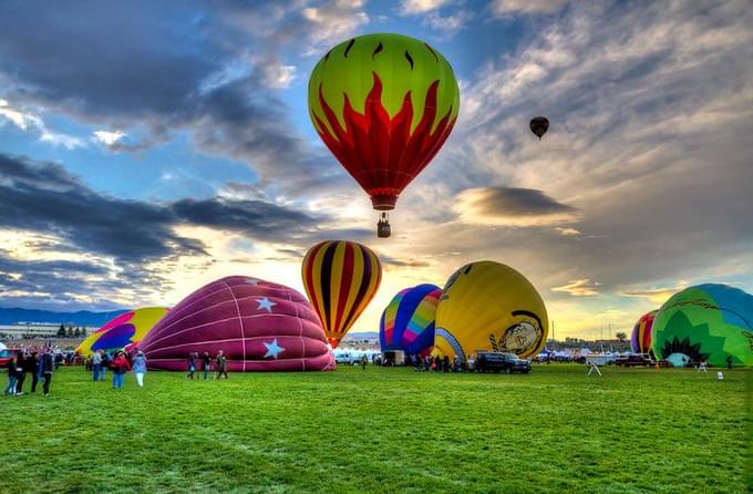 Albuquerque Hot Air Balloon Ride at Sunset