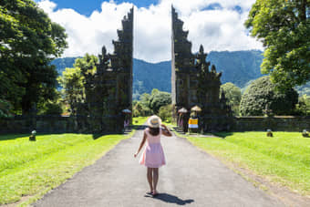 Amazing view of Handara Gate, Bali