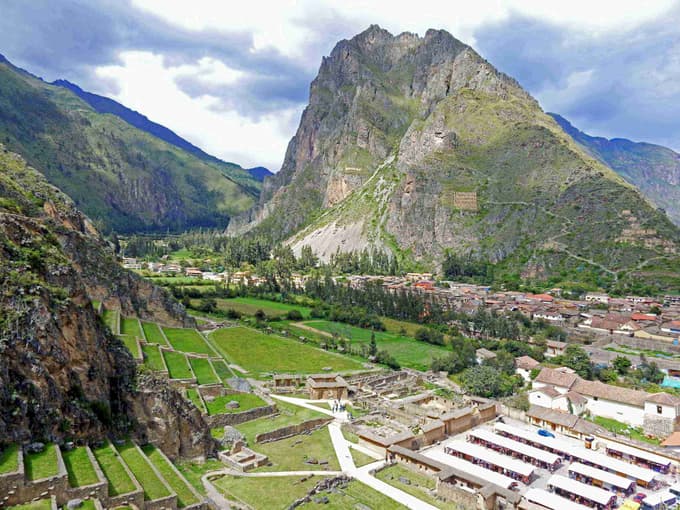 Panoramic Sacred Valley view from Pisac ruins