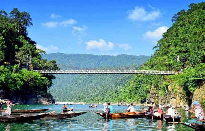 Walk Along the Dawki Bridge
