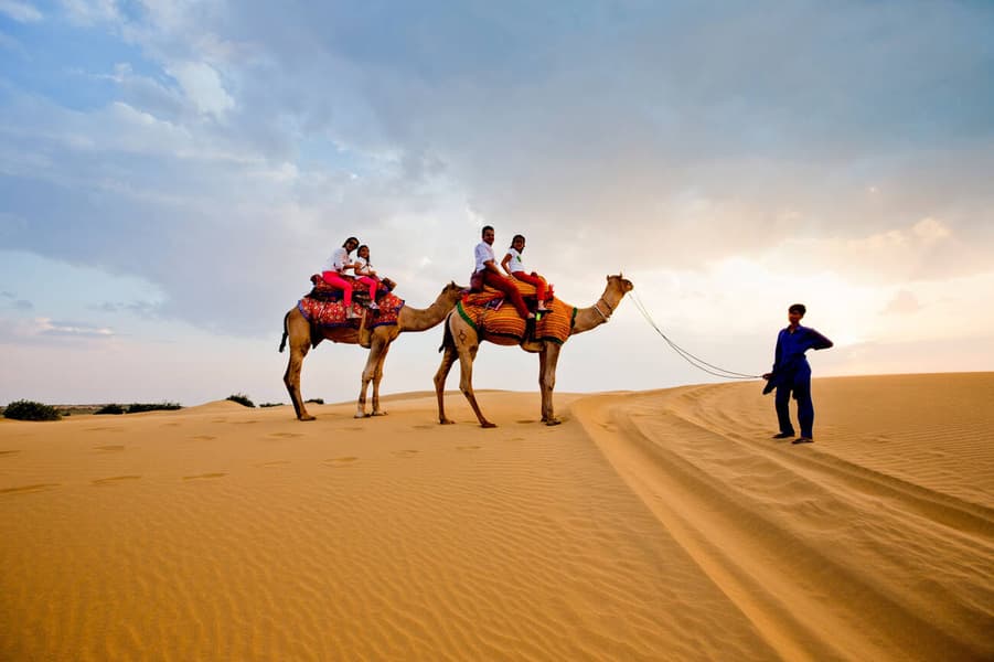 Sunset Camel Safari in Jaisalmer Image