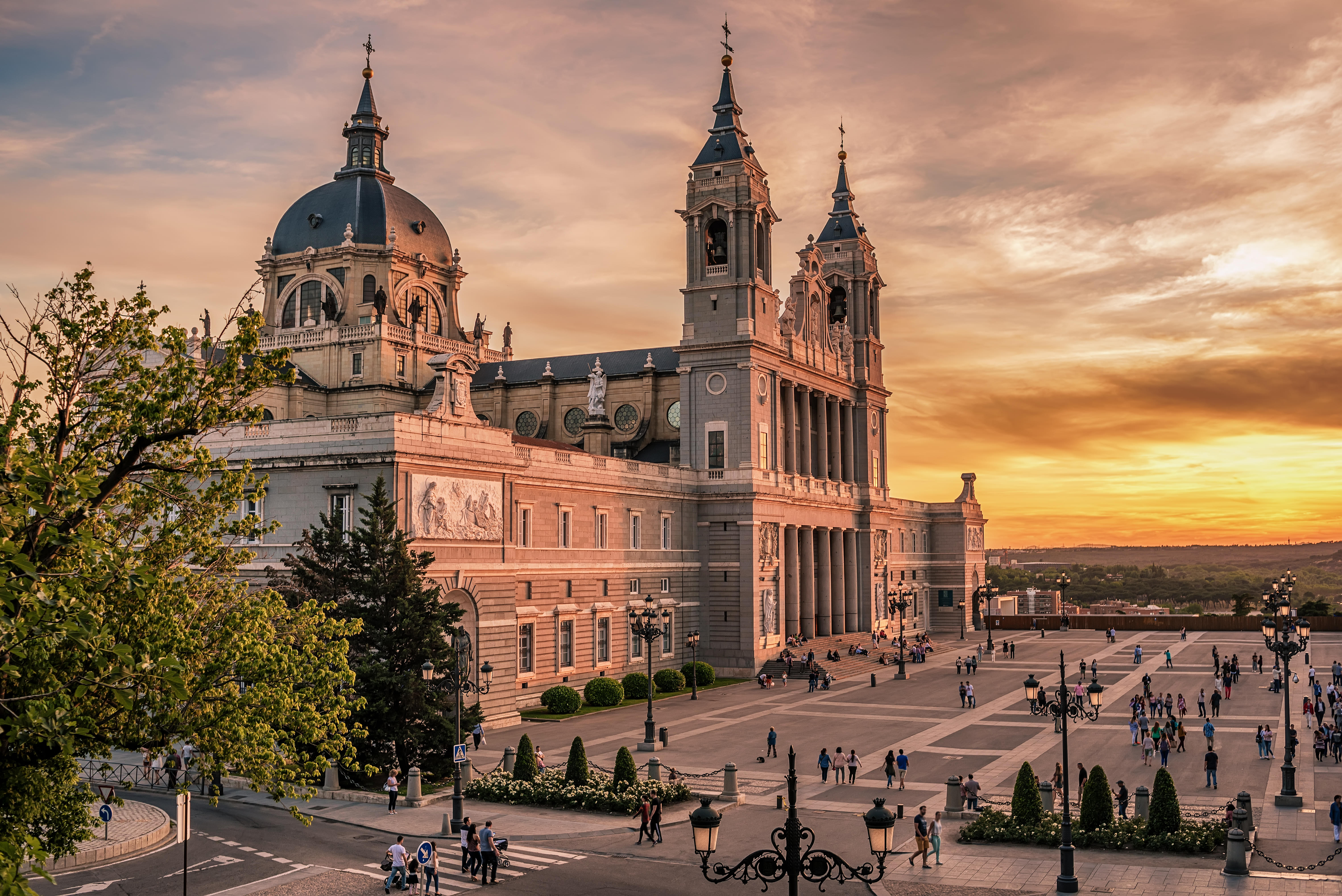 Almudena Cathedral near Royal Palace of Madrid