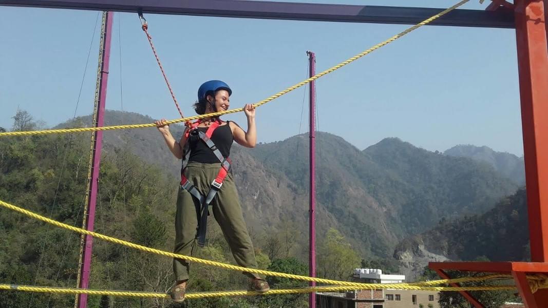 Rope Course In Rishikesh Image