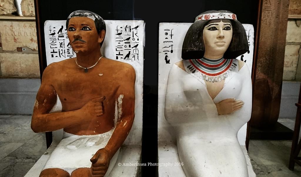 Statue of Rahotep and Nofret
