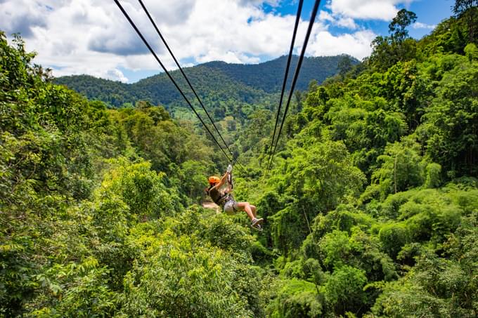 Ziplining in Chiang Mai