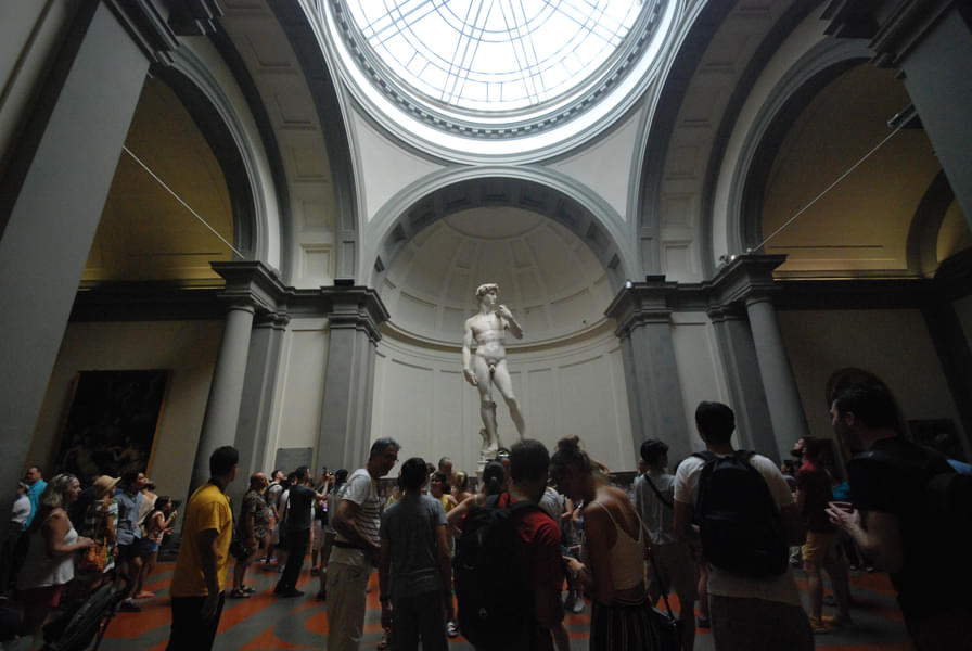 See Michelangelo's David - one of history's most famous sculptures