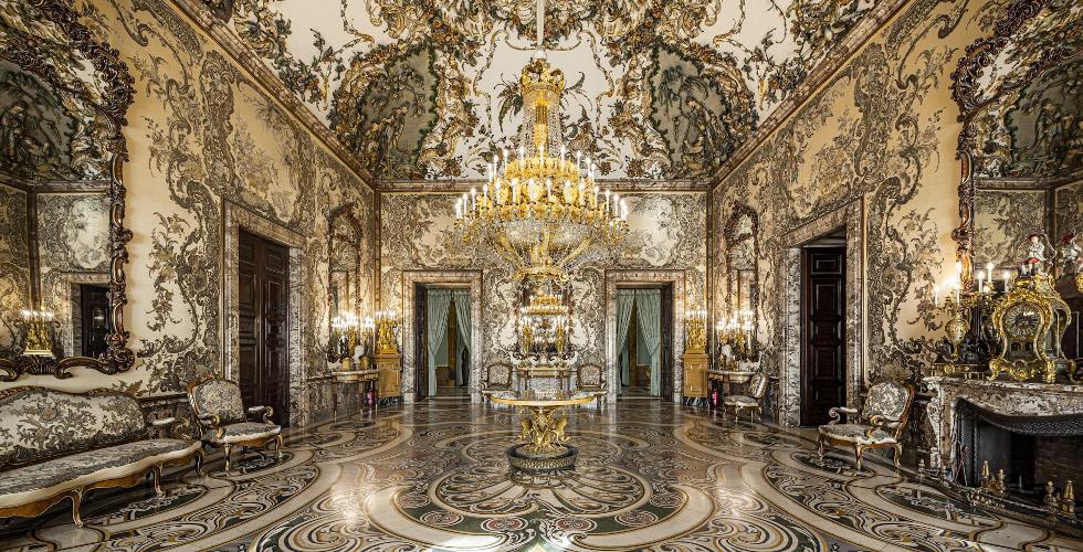 Gasparini's Hall Inside The Royal Palace Of Madrid