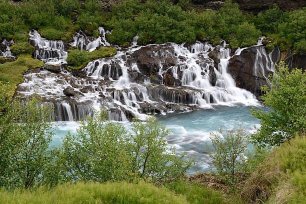 Barnafoss Waterfall