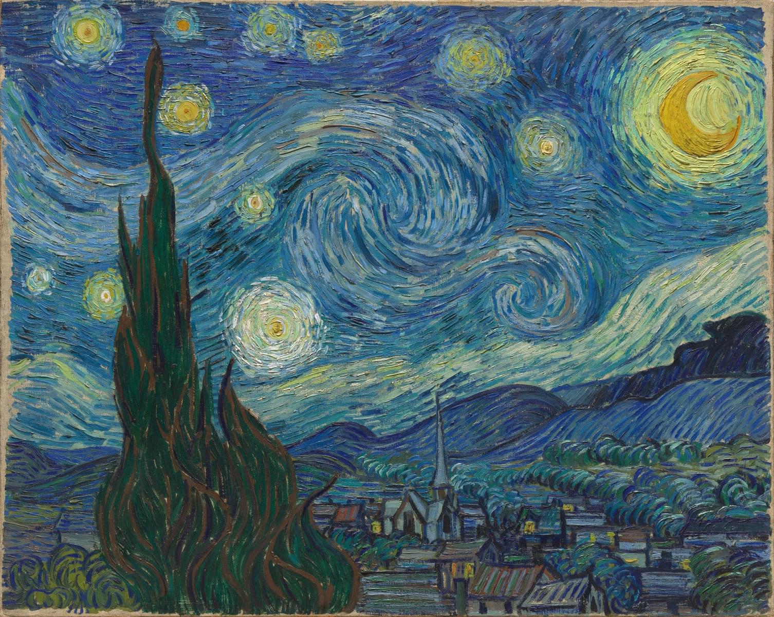 The Starry Night by Vincent Van Gogh