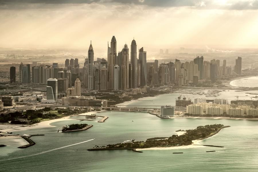 Aerial View of Dubai Marina