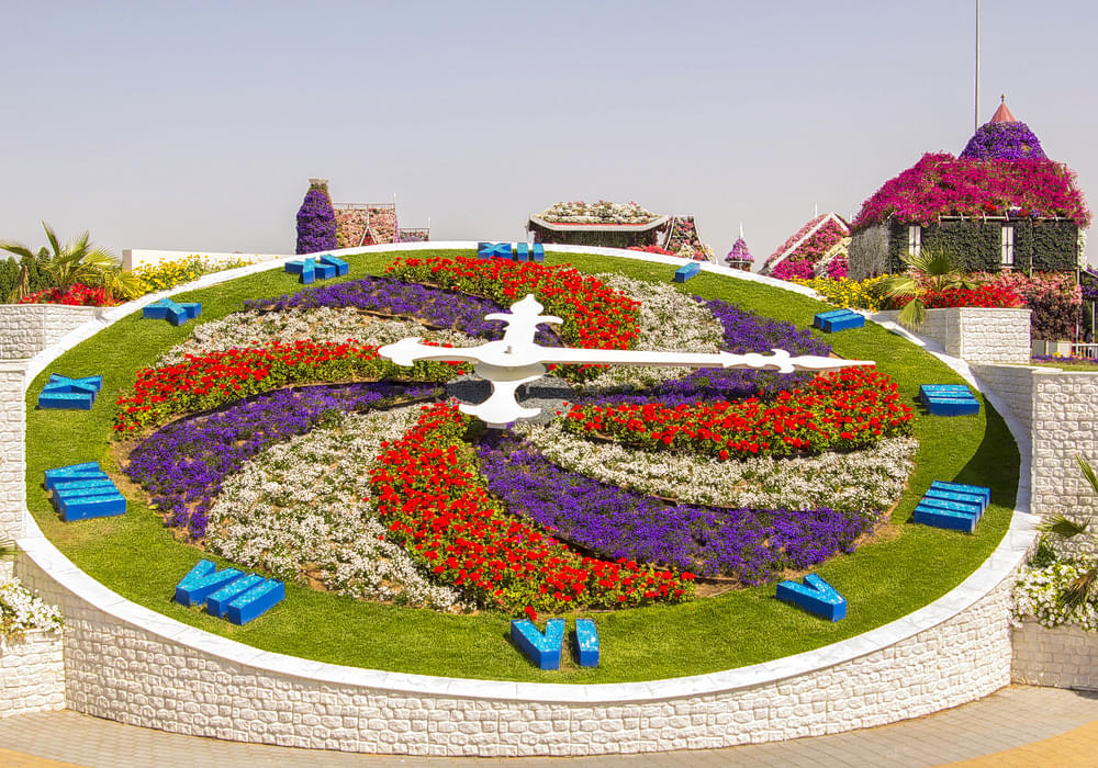 See beautiful 15-metre floral clock