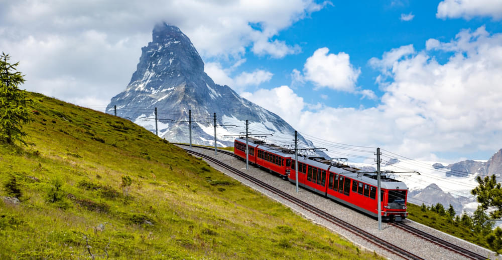 Enjoy your train ride to the majestic Scheidegg