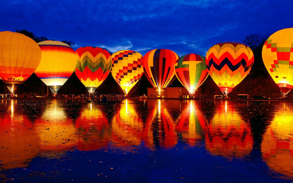 Hot Air Balloon Safari In Pushkar Fair Image