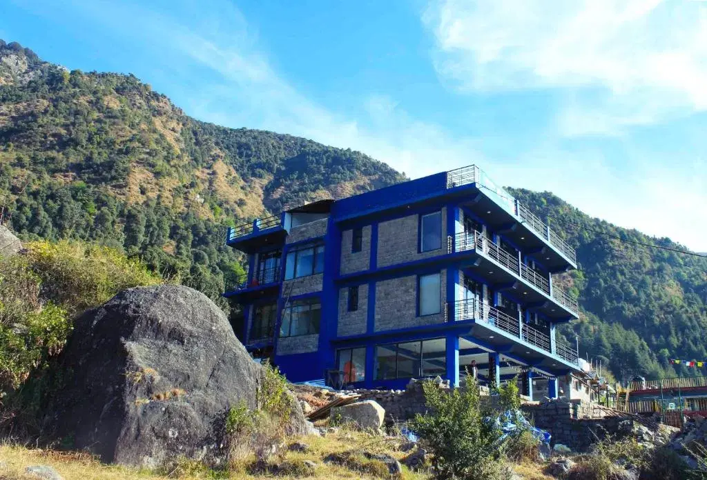 Arial view of the homestay
