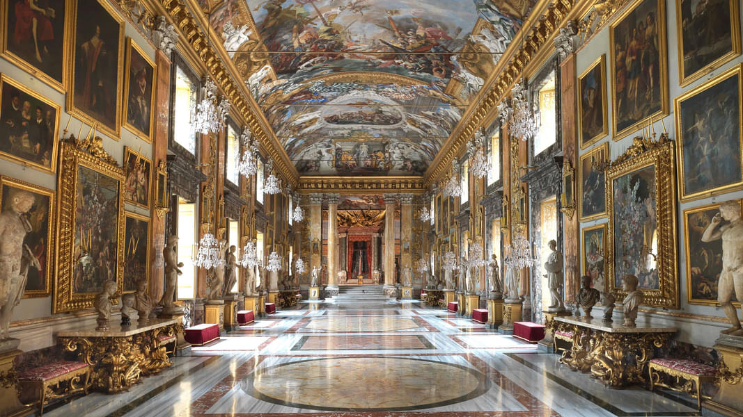 Stroll through the gallery's corridors while observing the stunning private art collection