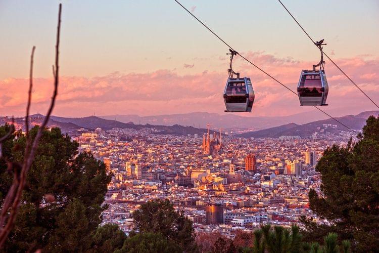 Experience the exciting Montjuic cable car ride