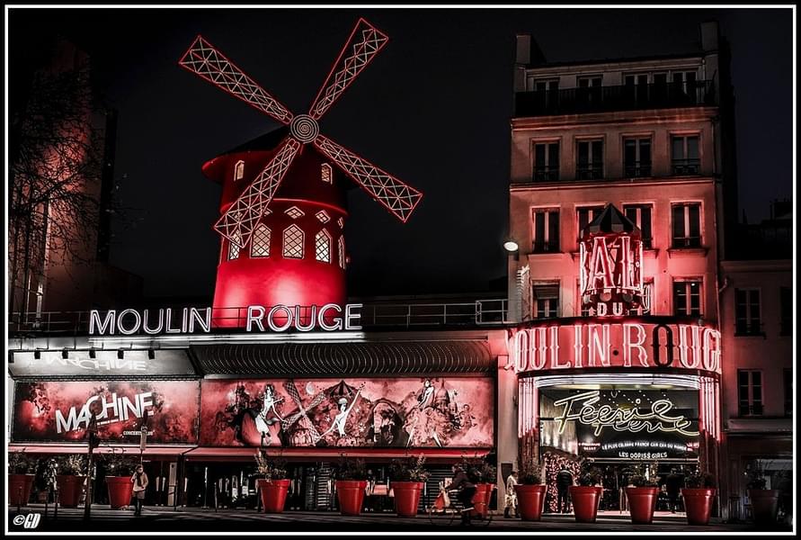 Cabaret Show At Moulin Rouge near Eiffel Tower