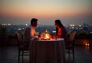 Enjoy the cosy, candlelit ambiance