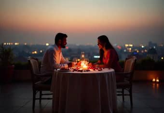 Enjoy the cosy, candlelit ambiance