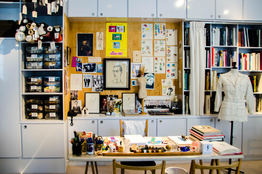 See the workstation of the iconic designer Yves Saint Laurent