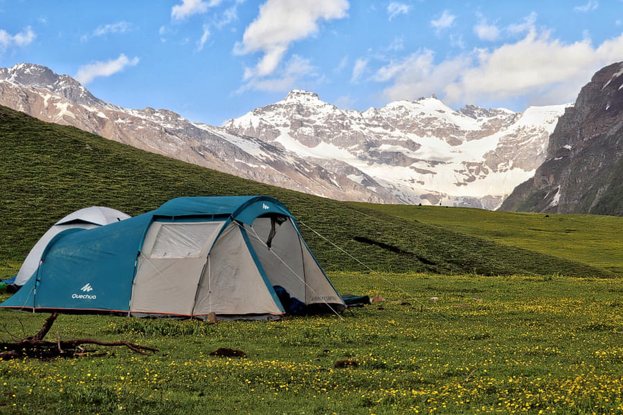 campsite at Dayara thach