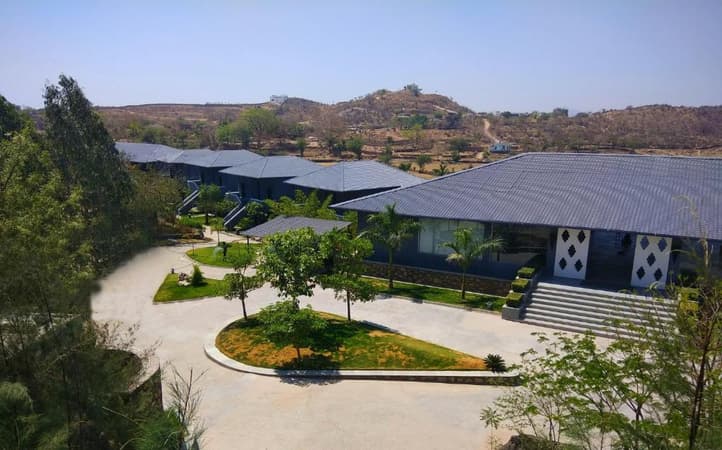 Aerial view of the resort