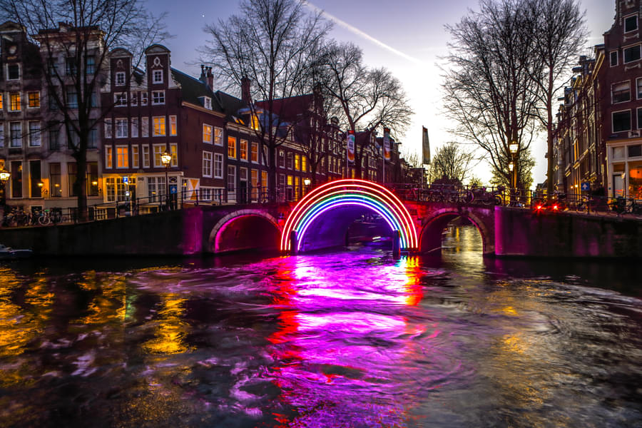 Get awestruck by the various lightings at the Amsterdam Light Festival
