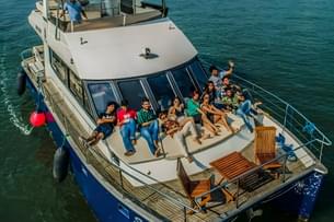 Cruise the Goan seas with your gang, enjoying beer and barbecue on a luxury yacht