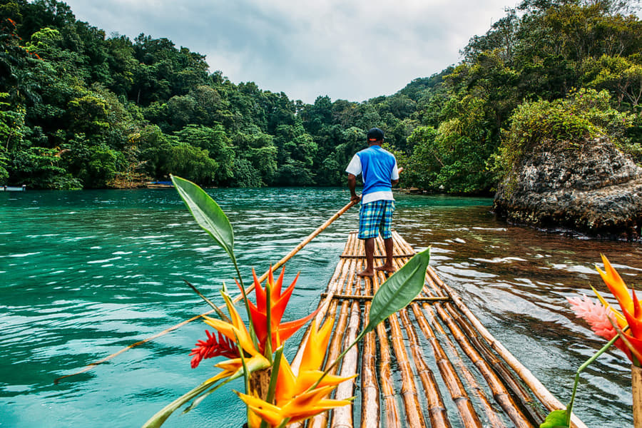Bamboo Rafting In Wayanad Image