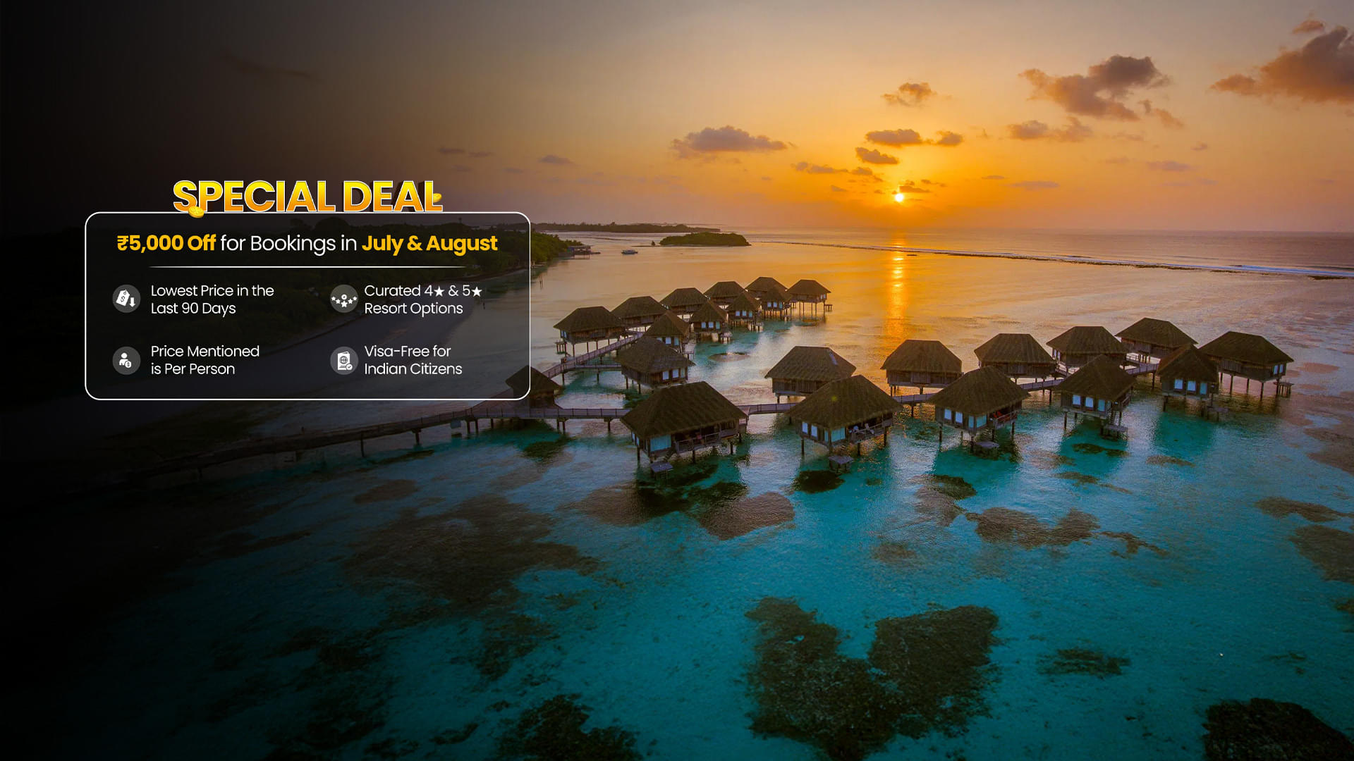 Maldives Tour Packages | Upto 40% Off