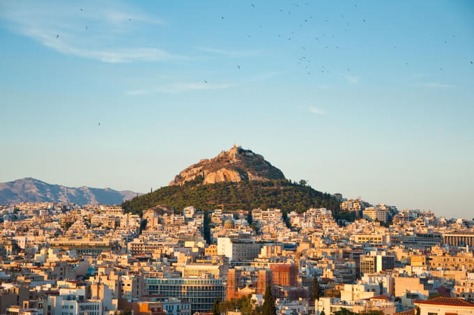 Watching the sunset at Lycabettus Hill