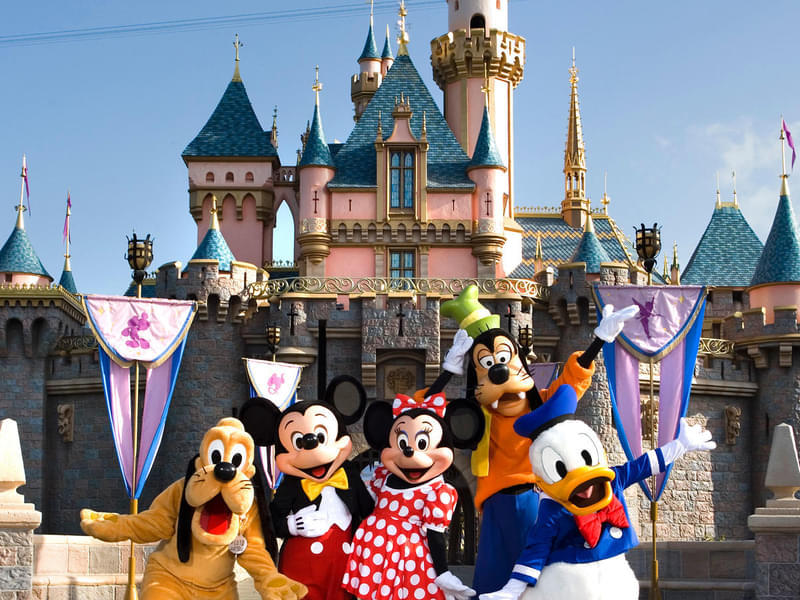See various characters like Minnie, Goofy & Donald Duck