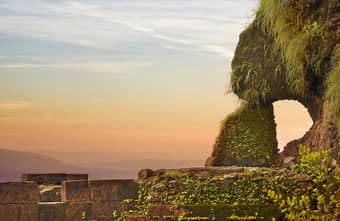 Admire the Lohagad fort, rising to an elevation of 1,033m