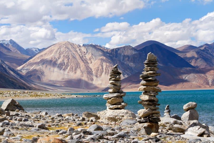 Get lost in the serene and tranquil beauty of Pangong Lake, a place where time seems to stand still.