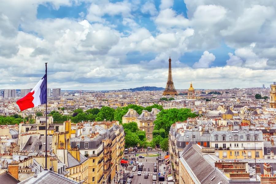 Amazing View of Paris City from Pantheon Paris