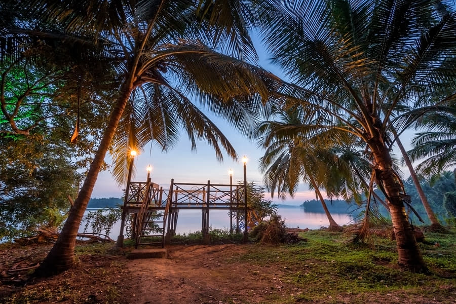 A Riverfront Villa Amidst Coconut Groves In Udupi Image