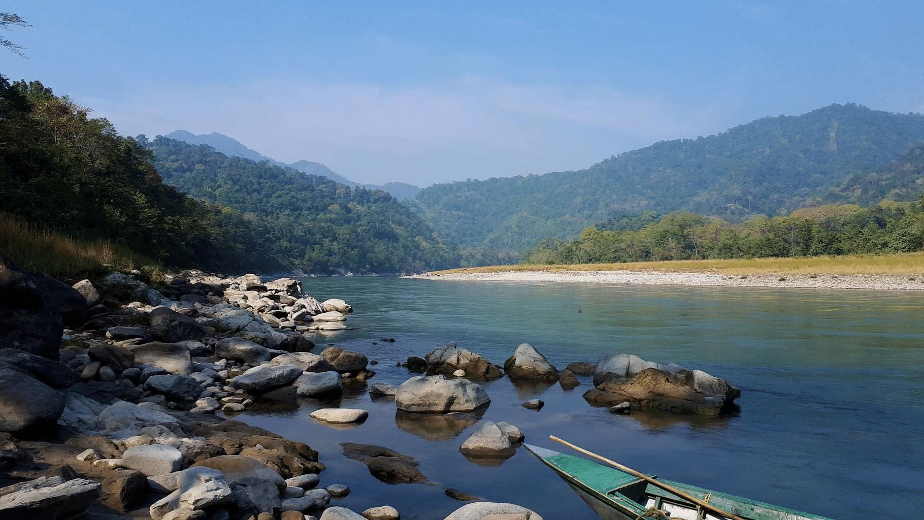 Navigate the Manas River on a Boat Trip