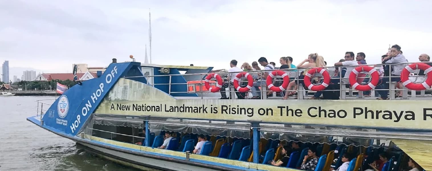Hop On Hop Off Ferry Bangkok Image