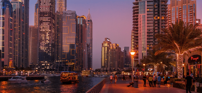 Dubai Marina at Night