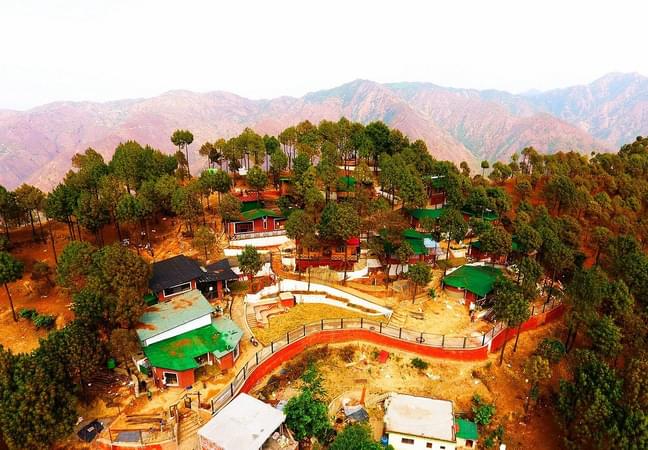Aerial view of the resort