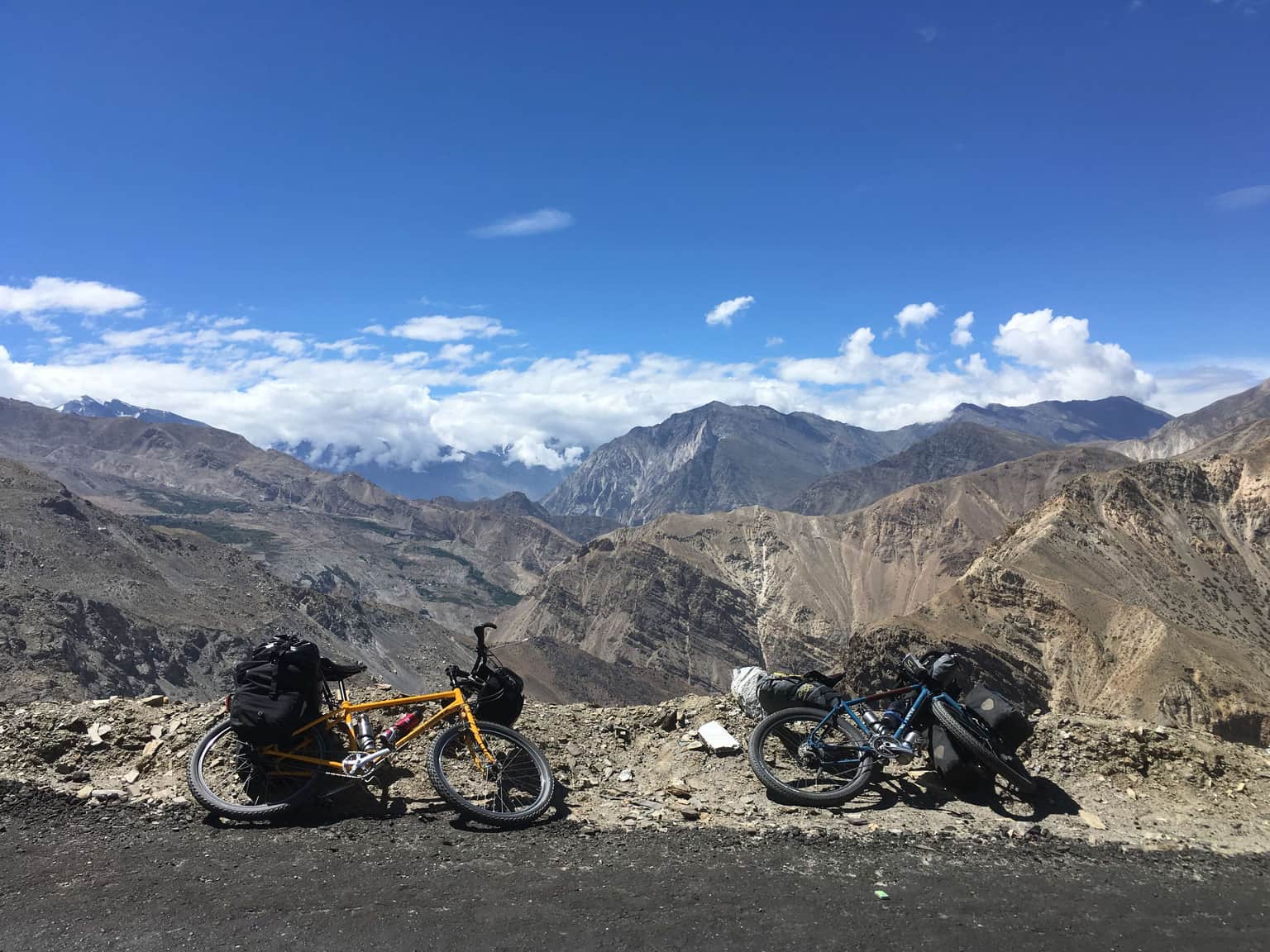 Crossing Kunzum Pass on Two Wheels